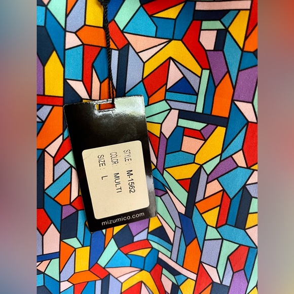 Mizumi Couture modern fit Colorful button down Shirt NWT - Picture 14 of 15